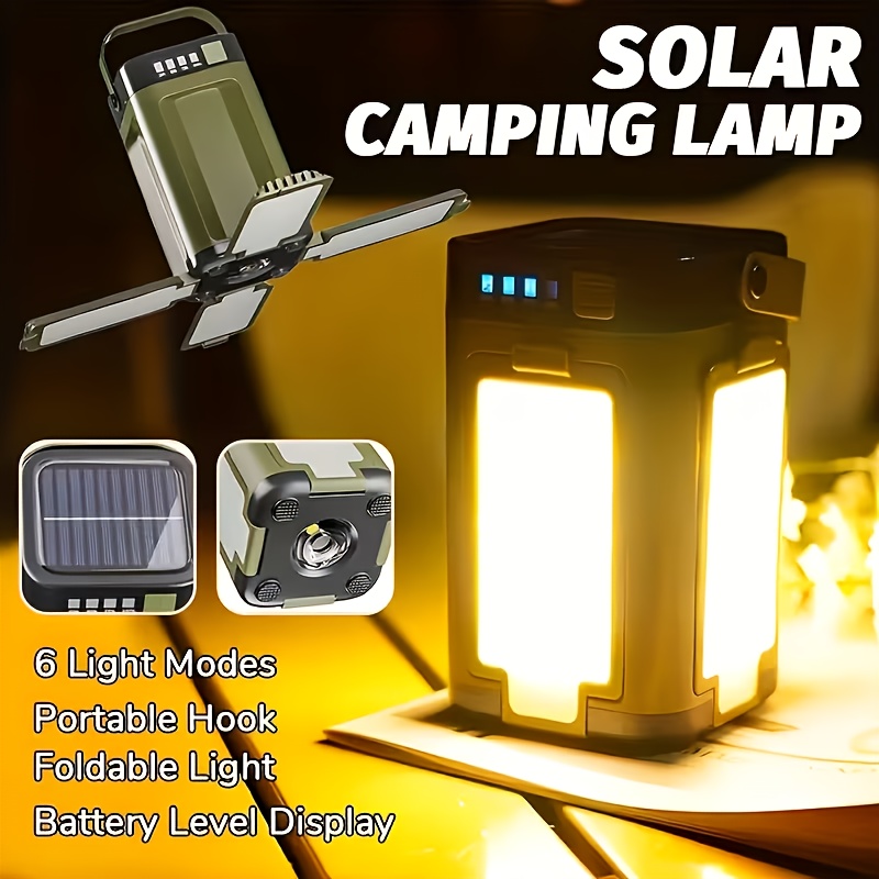 Outdoor Lighting Lamps - Güneş Enerjili Taşınabilir Kamp Lambası Güneş