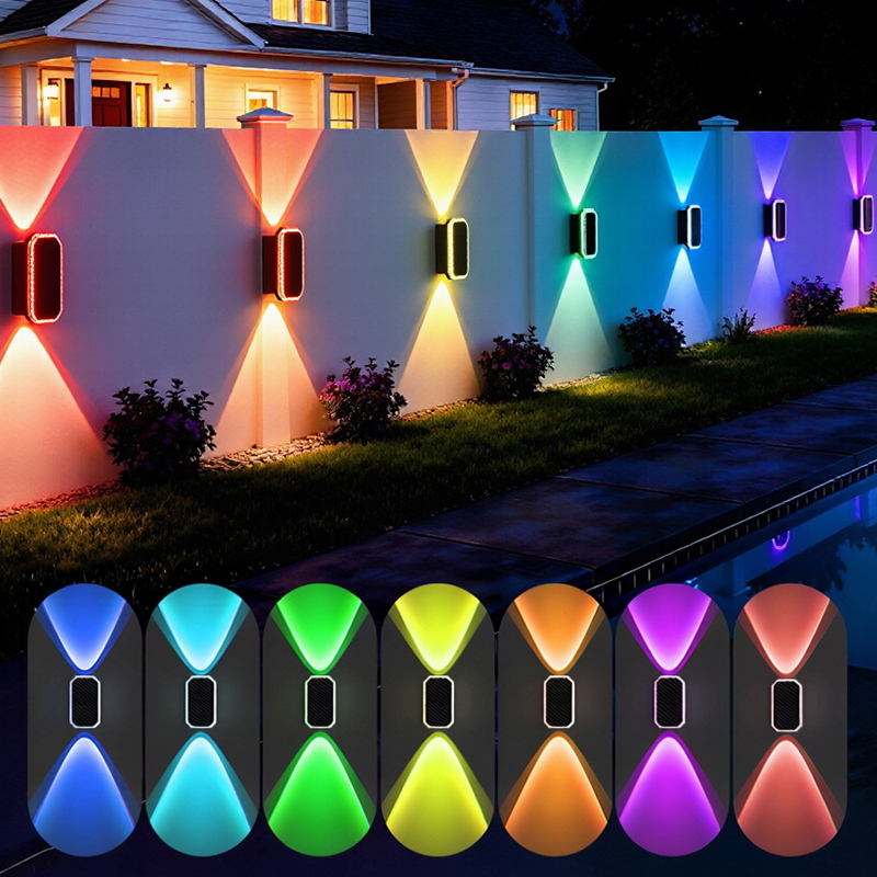 Outdoor Lighting Zigbee - RGB Renkli Güneş Enerjili Çit Lambaları