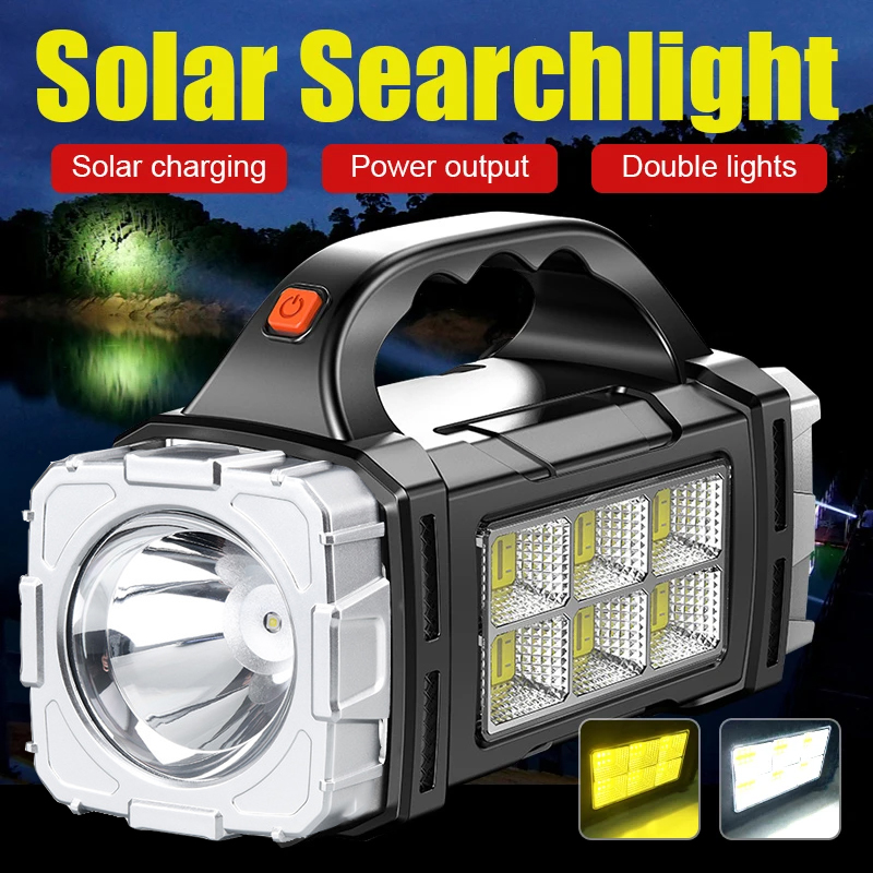 Fire Torch Solar - 2024 Güçlü LED El Feneri USB