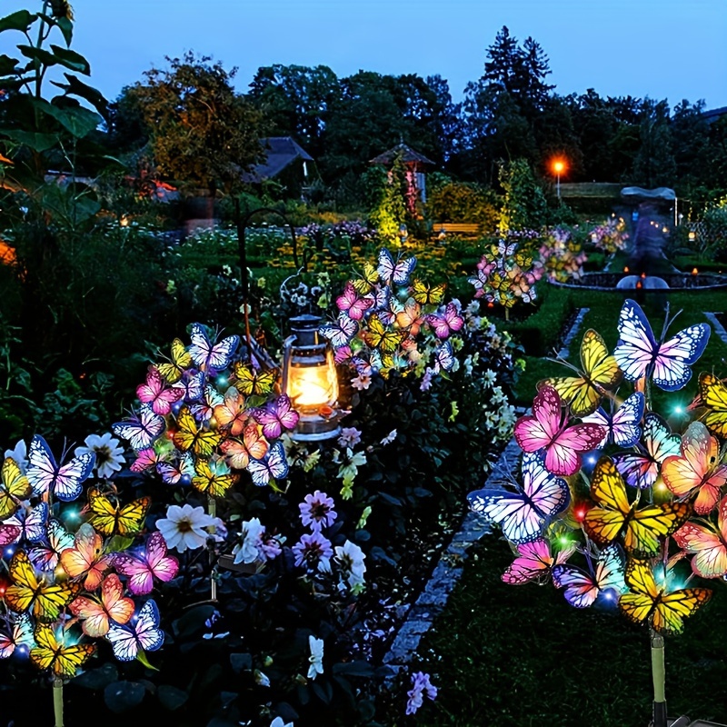 Outdoor Lighting For Gazebo - Güneş LED Kelebek Bahçe Işıkları Su