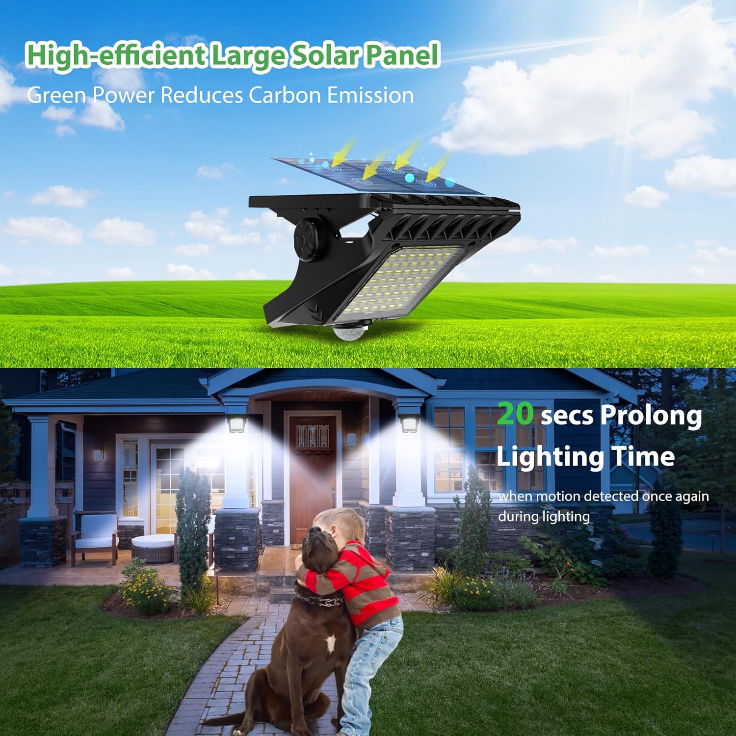Outdoor Lighting Garage - 45LED Güneş Enerjili Dış Mekan Klipsli