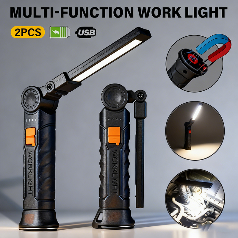 Outdoor Lighting Junction Box - Taşınabilir COB LED El Feneri USB