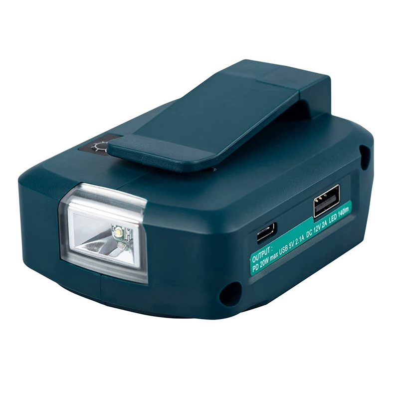 Outdoor Lighting Spotlight - ADP05 için 14.4V/18V Aslan Pil USB/Tip-C