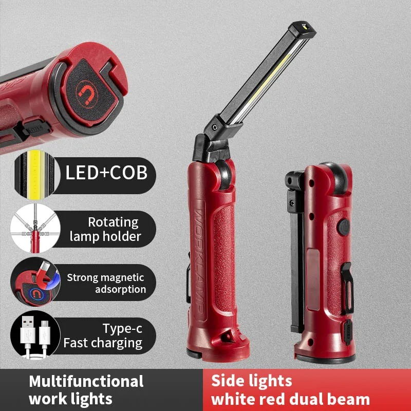 Outdoor Lighting Junction Box - COB LED Çalışma Işığı Şarj Edilebilir