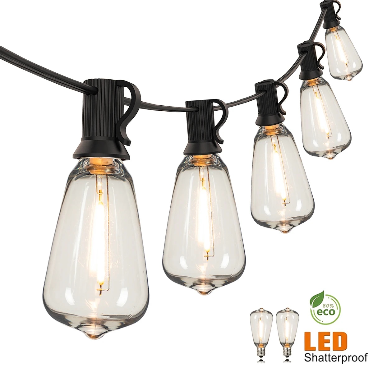 Outdoor Lighting For Gazebo - ST38 Dize Işıklar Açık Çelenk Bağlanabilir