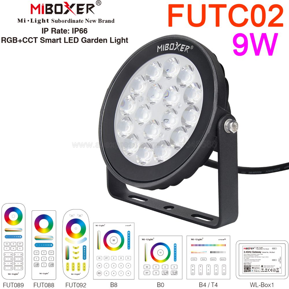 Outdoor Lighting Zigbee - MiBoxer 9W RGB+CCT LED Bahçe Işık