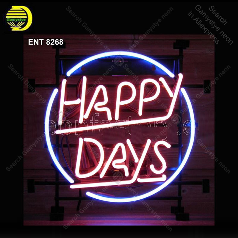 Outdoor Lighting Expressions - Mutlu Günler Neon Tabelası, Neon Ampul