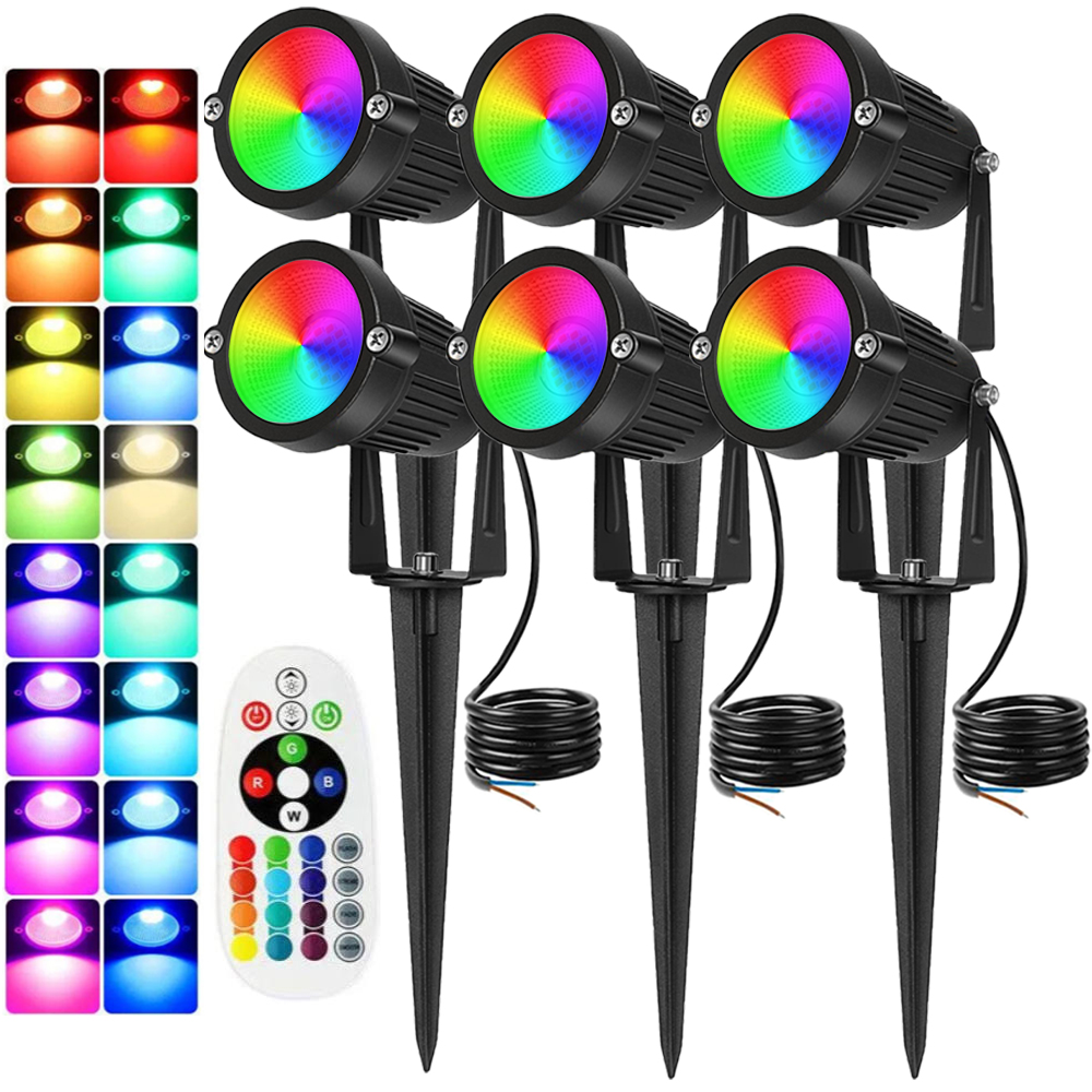 Outdoor Lighting Spotlight - RGBW Peyzaj Aydınlatma 10W Uzaktan Kumandalı