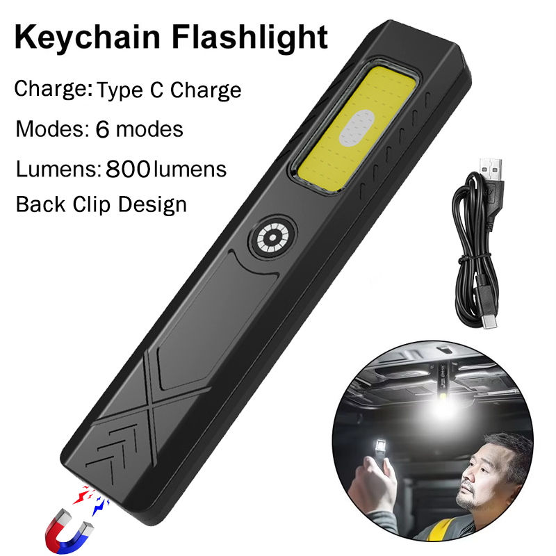Led Flood Light - LED Şapka Klipsi El Feneri USB-C