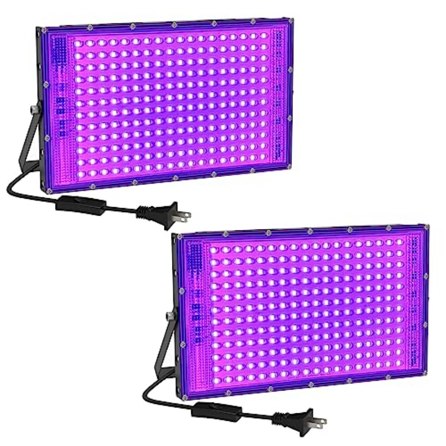 Led Flood Light - 150W LED Siyah Işık 2'li Paket,
