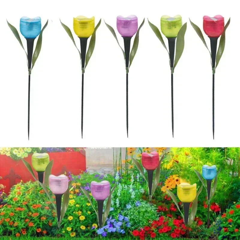 Outdoor Lighting Youtube - 1 adet bahçe lale çiçek şekli