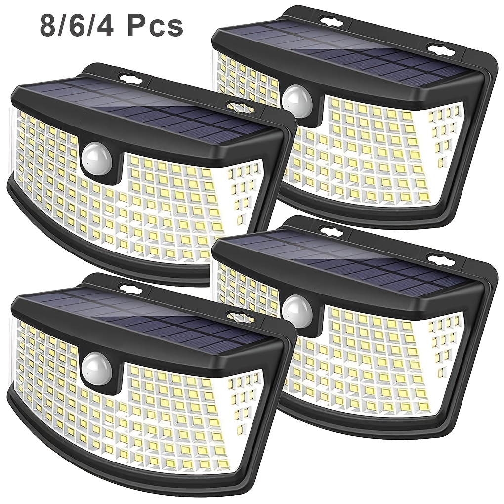 Outdoor Lighting Pathway - 8/6/4 Paket Güneş Enerjili Hareket Sensörlü