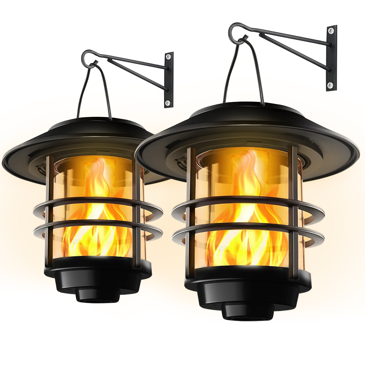 Fire Torch Solar - 1 adet Güneş Asılı Fener Açık