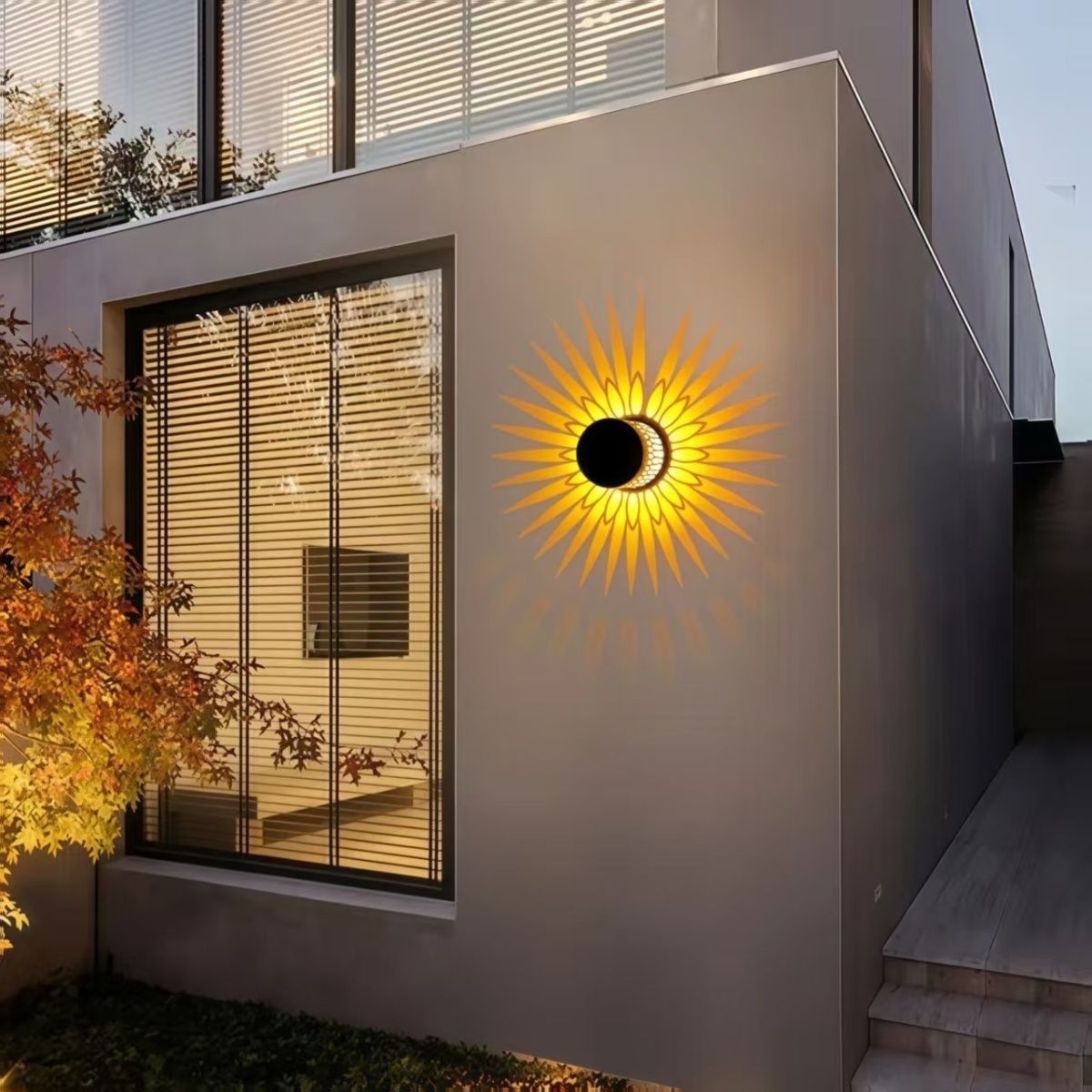 Outdoor Lighting Pathway - Güneş Enerjili Sensörlü Bahçe Lambası Su