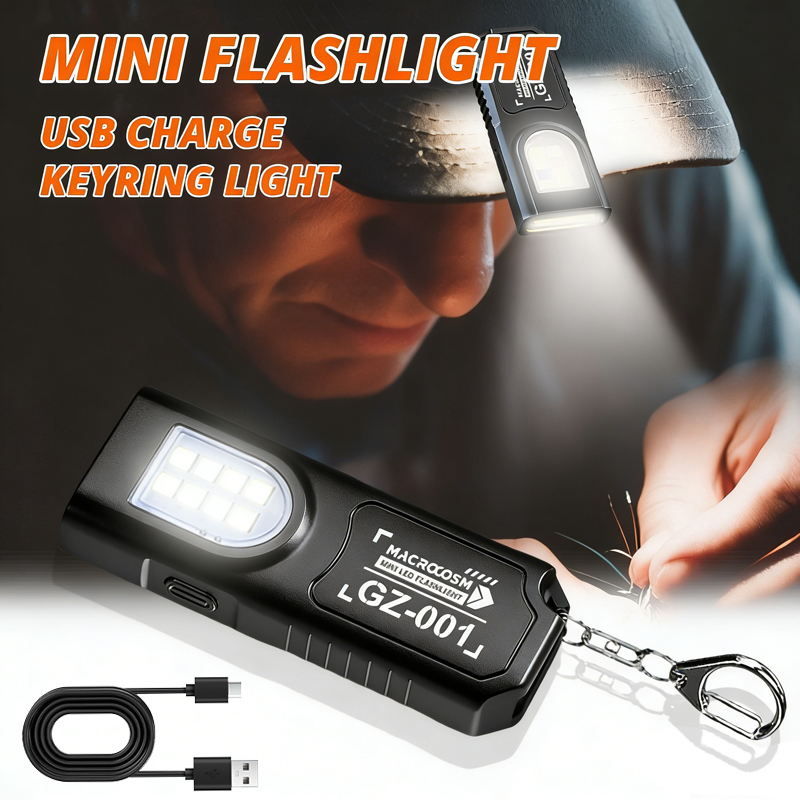 Led Flood Light - LED Anahtarlık El Feneri Tip C