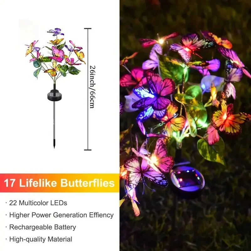 Güneş LED Kelebek Bahçe Işıkla - Outdoor Lighting For Gazebo incelemesi ve fiyatı