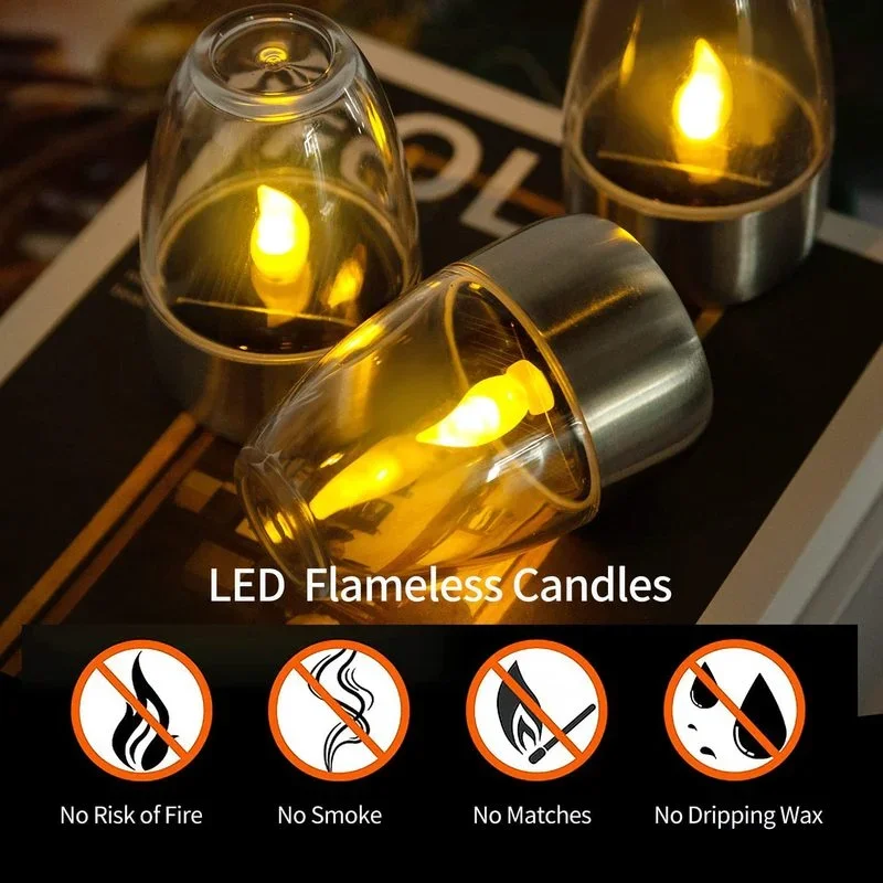 Güneş Enerjili Alevsiz Mumlar  - Outdoor Lighting For Gazebo incelemesi ve fiyatı