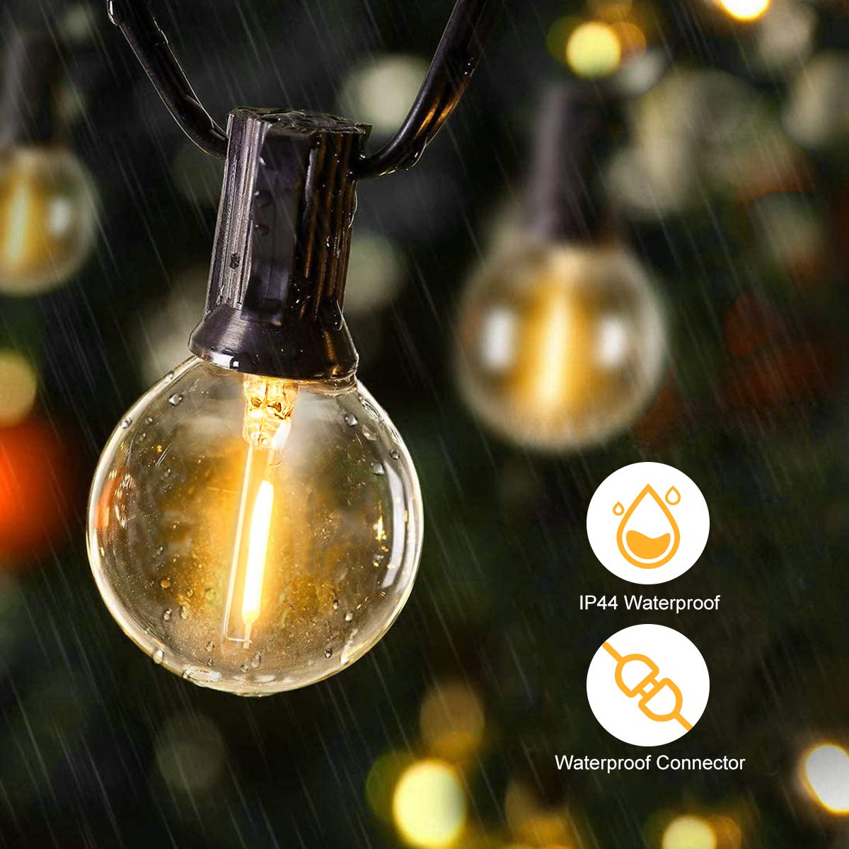 25FT 50FT G40 Peri Dize Işıkla - Outdoor Lighting For Gazebo incelemesi ve fiyatı