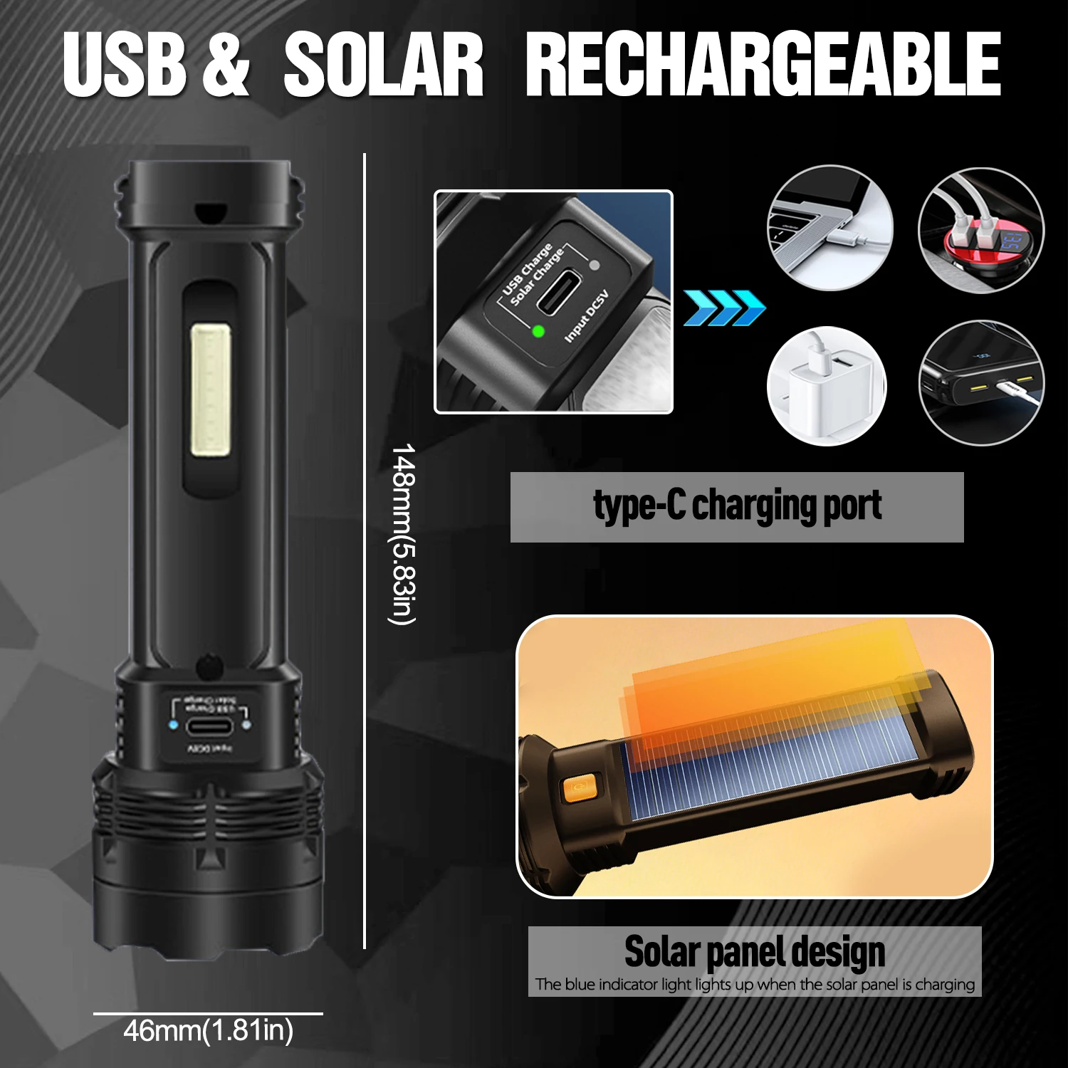 Güneş enerjili El Feneri Süper - Fire Torch Solar incelemesi ve fiyatı