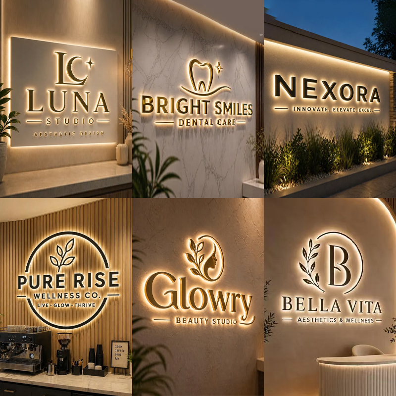 Özel İş Logosu Işıklı Metal Ta - Outdoor Lighting Logo incelemesi ve fiyatı