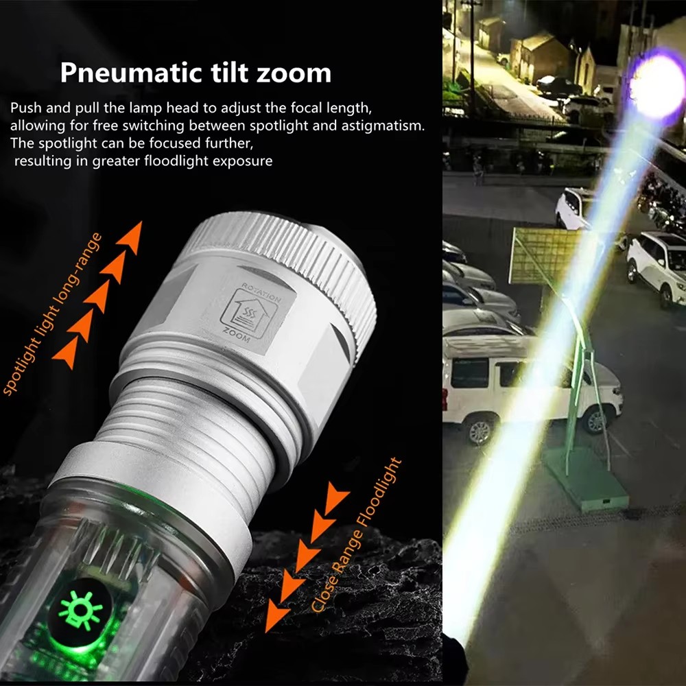 Yan Işıklı Güçlü LED El Feneri - Fire Torch Solar incelemesi ve fiyatı