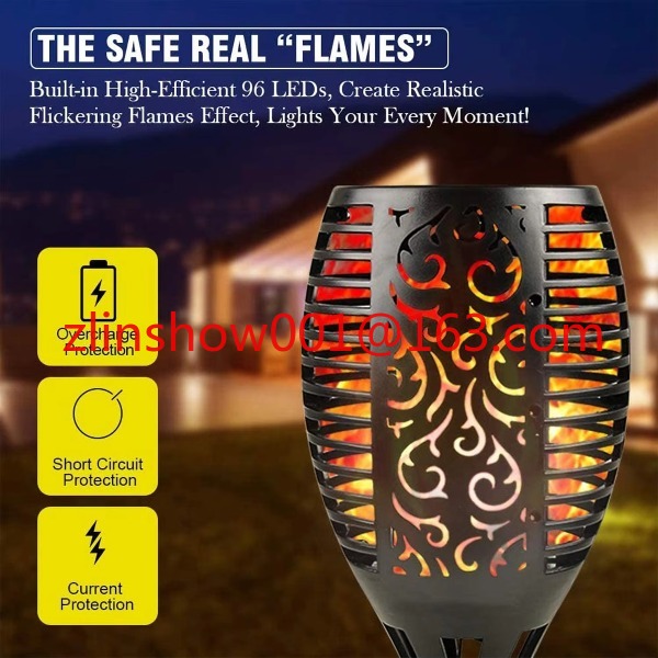 96led Dış Mekan Bahçe Dekorasy - Fire Torch Solar incelemesi ve fiyatı