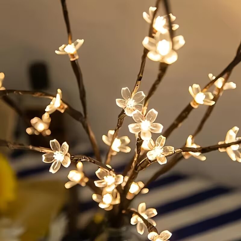 1/2 adet 20LED kiraz çiçeği ağ - Outdoor Lighting Lamps incelemesi ve fiyatı