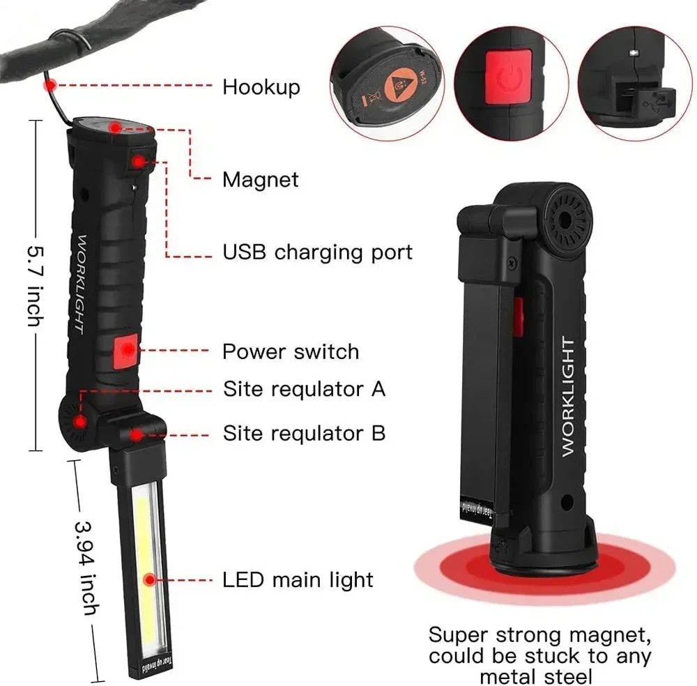 LED COB El Feneri USB Şarj Edi - Outdoor Lighting House incelemesi ve fiyatı