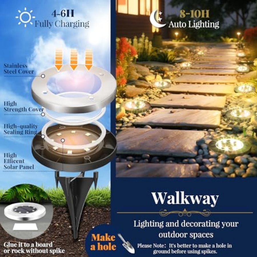 Güneş Enerjili Zemin Lambaları - Outdoor Lighting Led incelemesi ve fiyatı
