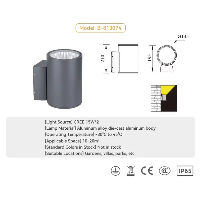 Orijinal Toptan Sınır Duvar La - Outdoor Lighting Lamps incelemesi ve fiyatı